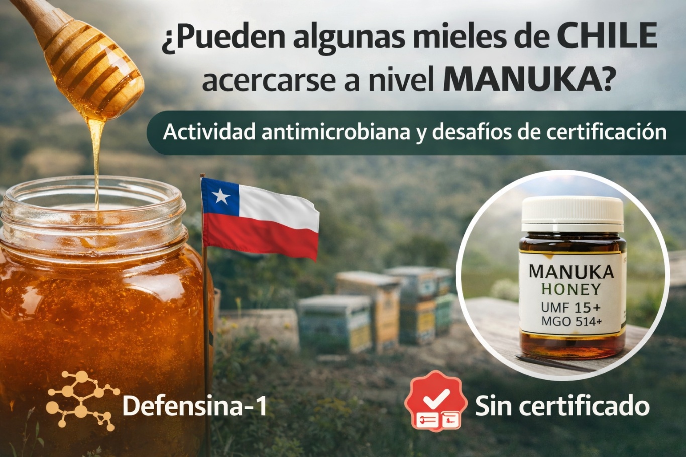 mieles de Chile con actividad antimicrobiana